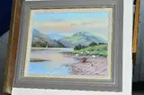 Ben Alder, Loch Laggan by Wendy Reeves, 1999, oil on board, sold Jun 2018