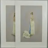 Daniella 1' and 'daniella ii by Kay Boyce, pencil, sold Jun 2018