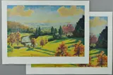 View from chartwell by Winston Churchill, pencil, sold Jun 2018