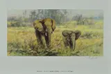 'VENTURING OUT', a limited edition print 472/500 of a pair of African by Tony Forrest, print, sold Jun 2018
