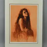 'MUSE II', a limited edition print 114/250 of a woman with long by Mark Spain, print, sold Jun 2018