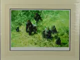 Lowland gorillas by David Shepherd, print, sold Jun 2018