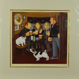 In the snug by Beryl Cook, print, sold Jun 2018