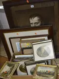 to include a framed print of Napoleon Bonaparte, approximate size 60cm x 45cm by Pictures And Prints, print, sold Jun 2018