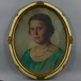GERTRAUD PLATH, head and shoulders portrait of a lady, oil on by Fritz von Kamptz, oil on canvas, sold Jun 2018