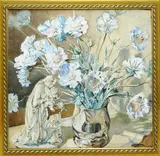 Blue Poppies watercolour on paper, framed signed W H Taylor lower right 58 x 56cm by William Howson Taylor, watercolour on paper, sold Jun 2017