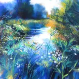 Troposa Signed and dated '05 verso Acrylic by Nick Andrew, Acrylic, unframed, sold Jun 2017