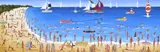 Bay with waterskiers Signed with initials and dated 01 Oil on by Louise Braithwaite, Oil on board, sold Jun 2017
