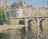 Pont Neuf, Paris Signed Oil on canvas board 34 x 41.5cm Condition report: Good condition by Norman Lloyd, Oil on canvas board, offered Jun 2017