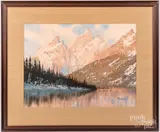 western landscape by Roy Kerswill, watercolor, sold Oct 2020
