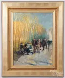 Paris Light by Dan McCaw, oil on board, sold Oct 2020
