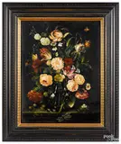 floral still lifes by Reinhard Michel, oil on panel, sold Oct 2020