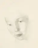 Study of a Young Woman by Clara Klinghoffer, 1955, graphite on paper, sold Jul 2021