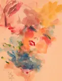 Vogue Beauté by Joe Eula, 1988, watercolor on paper, sold Jul 2021