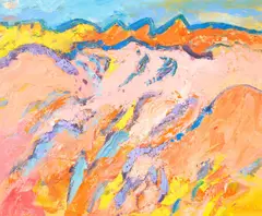 Dunes by Brian Bradshaw, oil on canvas, sold Jul 2021