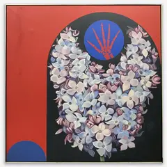 Lilac by Lowell Nesbitt, 1964, oil on canvas, sold Sep 2021