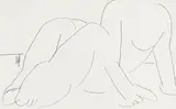 Untitled (Figure) by Inés Bancalari, 1999, ink on paper, sold Sep 2021