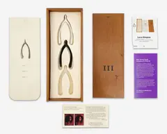 Untitled by Lorna Simpson, bronze, rubber, ceramic, felt, sold Sep 2021