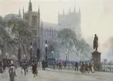 Westminster Abbey by Albert Henry Fullwood, 1909, watercolour on paper, sold Apr 2009