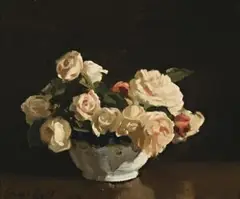 Roses by George Bell, 1923, oil on canvas, offered Apr 2009