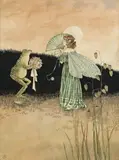 Sweet Posy For My Lady by Ida Rentoul Outhwaite, watercolour and pen and ink on paper, sold Apr 2009