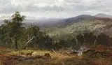 Bush Pioneers by Charles Rolando, c.1890, oil on panel, sold Apr 2009