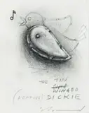 The Tin Winged (Hopping) Dickie by Tim Storrier, c.1992, pencil on paper, sold Apr 2009