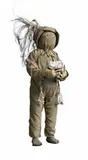 St Eloi by Linda Ivimey, 2006, steel armature, dyed silk and cotton, cast acrylic resin, feather, organic fibre, chicken and horse bones, porcupine and, offered Aug 2009