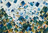 French Bay by Colin McCahon, 1957, oil on board, offered Aug 2009