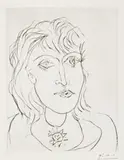 Dora Maar Au Collier by Pablo Picasso, 1937, drypoint, sold Aug 2009