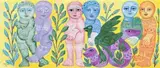The Enchanted Garden by Mirka Mora, 1994, oil on canvas, sold Aug 2009