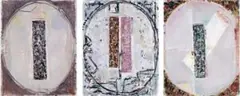 Study For Oval Painting, Triptych by Paul Partos, 1984, oil on canvas, sold Aug 2009