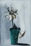 Stone Flower by Charles Blackman, c.1958, oil on glass, sold Aug 2009