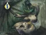 Image Of Modern Evil by Albert Tucker, 1972, gouache on paper, offered Aug 2009