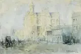 Federal Hotel, Melbourne by Frederick McCubbin, 1908, watercolour on paper, sold Aug 2009