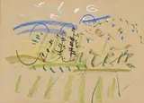 Day At Gatton by Sam Fullbrook, pastel on paper, offered Aug 2009