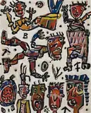 Bouncing by David Larwill, 2004, oil on canvas, sold Aug 2009