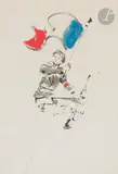 La Libération by Christian Bérard, 1944, Encre, lavis d’encre et rehauts de gouache, sold Mar 2024