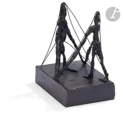 La Lutte by Germaine Richier, 1946, Épreuve en bronze à patine noire, sold Dec 2023