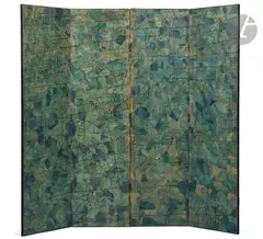 Palimpseste, 1964 Paravent by Georges Noël, Technique mixte et collage sur, sold Dec 2023