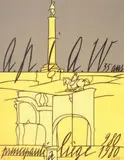 Principauté de Liège» by Valerio Adami, 1980, Lithographie en couleurs, sold Jan 2016