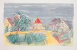 Le pigeonnier by Jacques Villon, Lithographie en couleurs signée au crayon et numérotée, sold Jan 2016