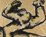 Sans titre by Jean-Charles Blais, 1985, Gouache sur papier de couleur sable, sold Oct 2023