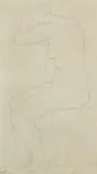 Nu assis by Marcel Gimond, Crayon sur papier signé en bas à droite M, sold May 2019