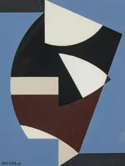 Composition abstraite by Jean Rets, Gouache sur papier signée en bas à gauche Jean Rets, sold May 2019