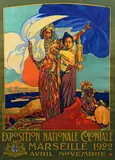 Exposition Nationale Coloniale, Marseille avril à novembre 1922 by David Dellepiane, Lithographie en couleurs, sold Jan 2022