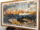 Société Marseillaise de Crédit, A l'Oeuvre ! Soucrivez à l'emprunt français, 75 rue de Paradis, Marseille by Auguste Leroux, Lithographie en couleurs, sold Jan 2022