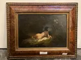 Femme nue étendue by André Emile Larcher, Panneau, sold Jan 2022