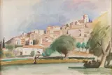 Le village de Mirmande, Drôme Autour de 1938-1939 by André Lhote, Gouache et aquarelle sur papier, sold Nov 2015