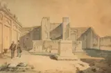 Personnages dans des ruines by Achille Vianelli, Aquarelle signée en bas à droite, sold Oct 2017